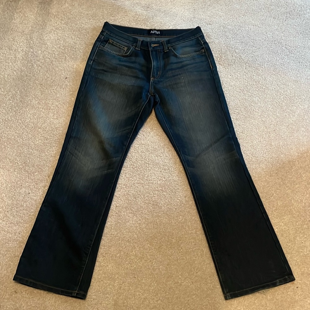 Men’s APT 9 relaxed fit dark jeans